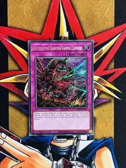RA04-EN103 Destructive Daruma Karma Cannon Secret Rare 1st Edition NM Yugioh - Image 1