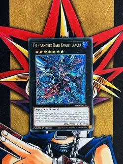 MP24-EN118 Full Armored Dark Knight Lancer Secret Rare 1st Edition NM Yugioh - Image 1
