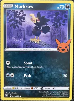 Murkrow 093/163 Trick or Trade Regular - Pokemon Card - Image 1