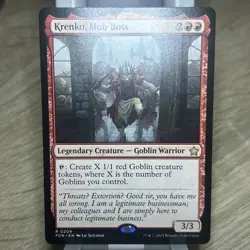 Krenko, Mob Boss NM RARE Legendary MTG Foundations [FDN] #0204 Near Mint Regular - Image 1