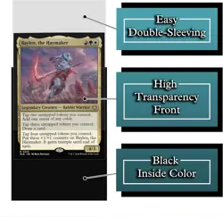 Rabbit Archer Card Game Sleeves - 100 Pack - Compatible with MTG - Clear - Image 5