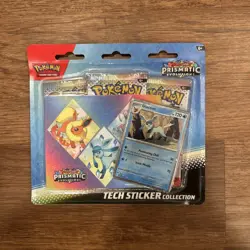 Pokemon TCG Prismatic Evolutions Tech Sticker Collection Glaceon Promo Card New - Image 1