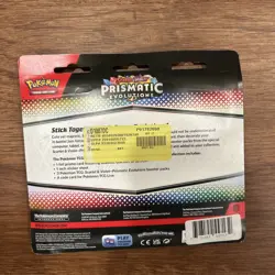 Pokemon TCG Prismatic Evolutions Tech Sticker Collection Glaceon Promo Card New - Image 2