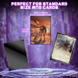 MTG Card Sleeves 100CT (Fallout Sunset), Matte Art Sleeves, Black - Image 3