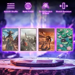 MTG Card Sleeves 100CT (Fallout Sunset), Matte Art Sleeves, Black - Image 5