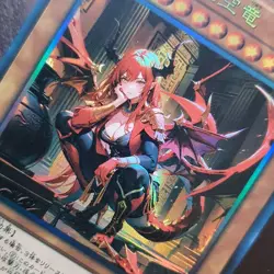 Yu Gi Oh Slifer the Sky Dragon HIGH Heels GODDESS Anime TCG Holo Foil Card S406 - Image 2