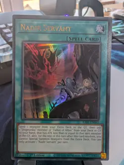 YuGiOh! Nadir Servant RA01-EN062 Ultra Rare 1st Ed - Image 1