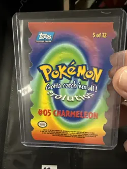 1999 Charmeleon 05 Topps Die Cut Embossed 5 of 12 Pokemon Card A84 - Image 2