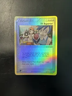 TV REPORTER 88/97 REVERSE HOLO - POKEMON TCG CARD EX DRAGON ERROR CARD NM - Image 1