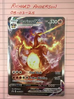 Pokemon TCG Charizard VMAX SWSH261 Sword & Shield Promo Holo Card NM Condition - Image 1