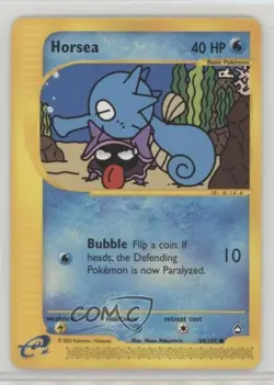 Horsea Pokemon e-Card Series Aquapolis #84 2002 17dm - Image 1