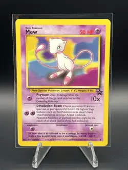 Mew Black Star Promo 8 Pokemon Card Near Mint Minus LP - Image 1