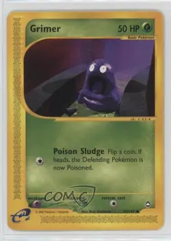 Grimer Pokemon e-Card Series Aquapolis #79 2002 10cj - Image 1
