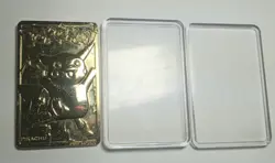 VINTAGE 1999 Pokemon Burger King Pikachu 23k Gold Heavy Card Sculpture - Image 2