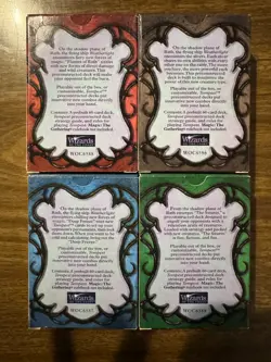MTG - TEMPEST - Set of 4 Preconstructed Decks - **BOXES ONLY** no cards - Image 2