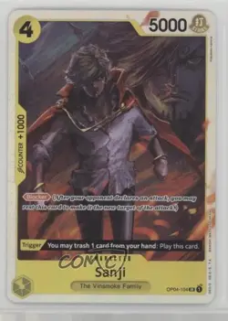 2024 One Piece Card Game: Premium PRB-01 The Best Reprint SR Sanji #OP04-104 na2 - Image 1