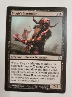 MTG Magic The Gathering Card Mogis's Marauder Creature Human Berserker Black - Image 1