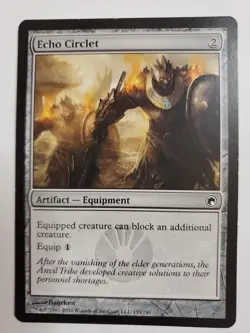 MTG Magic The Gathering Card Echo Circlet Artifact Equipment Scars Of Mirrodin - Image 1