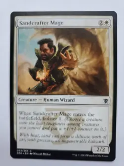 MTG Magic The Gathering Card Sandcrafter Mage Creature Human Wizard Dragons Of T - Image 1