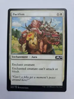 MTG Magic The Gathering Card Pacifism Enchantment Aura White M20 - Image 1