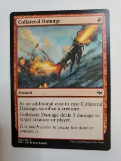 MTG Magic The Gathering Card Collateral Damage Instant Red Fate Reforged 2015 - Image 1