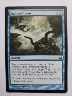 MTG Magic The Gathering Card Sudden Storm Instant Blue Born Of The Gods 2014 - Image 1