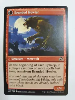 MTG Magic The Gathering Card Convicted Killer Branded Howler Red Shadows Over In - Image 2