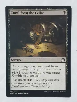 MTG Magic The Gathering Card Crawl from the Cellar Sorcery Black Innistrad Midni - Image 1