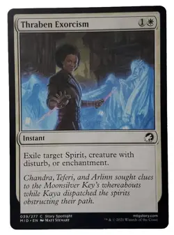 MTG Magic The Gathering Card Thraben Exorcism Instant White Innistrad Midnight H - Image 1