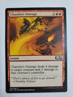 MTG Magic The Gathering Card Chandra's Outrage Instant Red M20 - Image 1