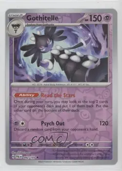 Gothitelle Reverse Foil Pokemon SV02: Paldea Evolved #092 14dq - Image 1