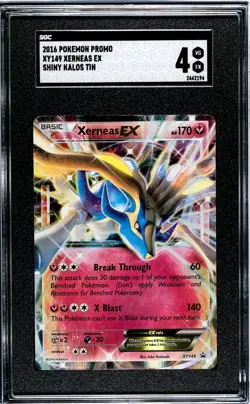 2016 Pokemon Promo #XY149 Xerneas Ex Shiny Kalos Tin SGC 4 - Image 1
