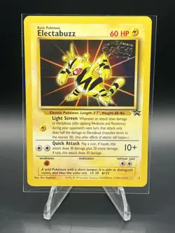 Electabuzz #2 Black Star Promo WB Stamp WOTC Pokemon - NM - Image 1
