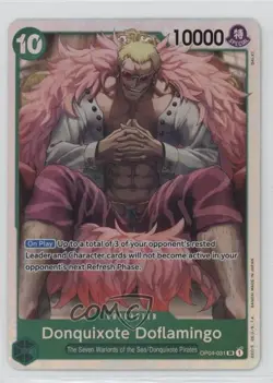 2024 One Piece Card Game: Premium PRB-01 Reprint SR Donquixote Doflamingo 1d2q - Image 1