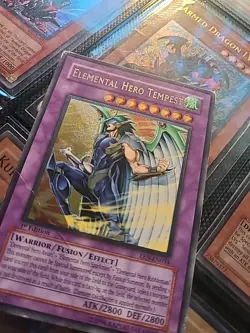 Elemental Hero Tempest EEN-EN034 1st edition Ultimate Rare Yugioh - Image 2