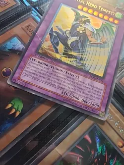 Elemental Hero Tempest EEN-EN034 1st edition Ultimate Rare Yugioh - Image 3