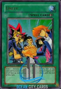 Yugioh JUMP-EN006 Unity Ultra Rare Limited Edition - Image 1