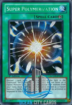 Yugioh Super Polymerization BLMR-EN089 Secret Rare LCGX-EN101 / RYMP-EN029 - Image 1