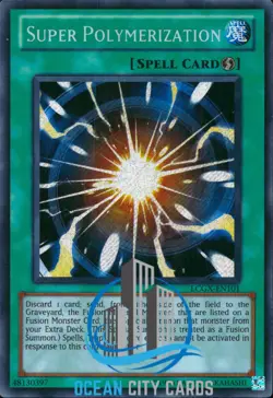 Yugioh Super Polymerization BLMR-EN089 Secret Rare LCGX-EN101 / RYMP-EN029 - Image 3