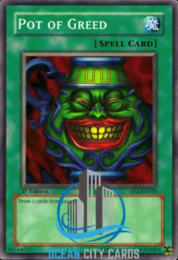 YUGIOH POT OF GREED COMMON MIXED SETS - Image 3