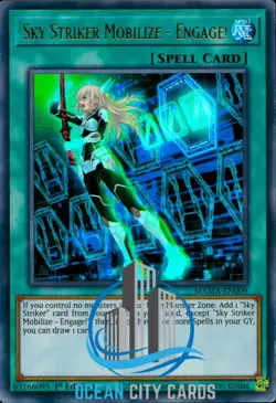 Yugioh MAMA-EN009 Sky Striker Mobilize - Engage! Ultra Rare 1st Edition - Image 1