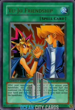 Yugioh Yu-Jo Friendship JUMP-EN007 Ultra Rare Limited Edition - Image 1