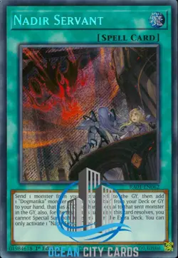 Yugioh Nadir Servant RA01-EN062 Secret Rare 1st Edition - Image 1