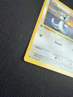 Pokemon Dratini 26/102 1st Edition Shadowless Base Set Card Unplayed Near Mint - Image 5