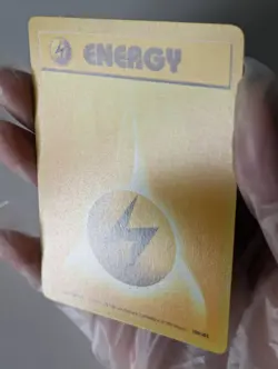 Pokemon Card WOTC Lightning Energy 100/102 Base Non-holo Unlimited 1999 - NM - Image 2