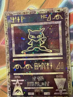 Vintage Ancient Mew Promo Pokemon Card 2000 Movie Holo Rare Weird Swirl HP - Image 2