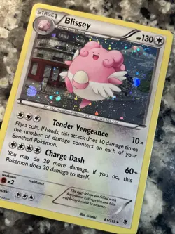 Blissey - 81/119 - Holo Pokemon Card Phantom Forces Rare NM 2014 - Image 2