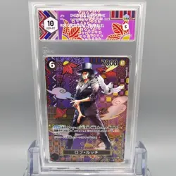 One Piece Graded card - Mosaico: ROB LUCCI (Parallel) SP OP03-092 SR - Graad 10 - Image 4