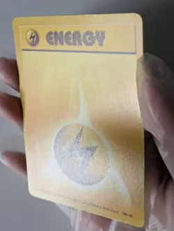 Pokemon Card WOTC Lightning Energy 100/102 Base Non-holo Unlimited 1999 - LP - Image 2