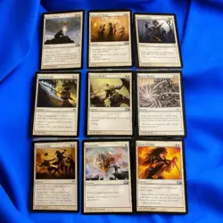 Mtg Magic The Gathering Game Card Lot #8 White Cards Used 2003-2012 - Image 1